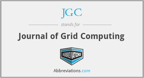 JGC - Journal of Grid Computing