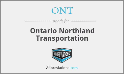 ONT - Ontario Northland Transportation