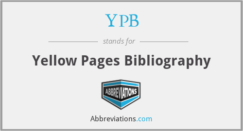 YPB - Yellow Pages Bibliography