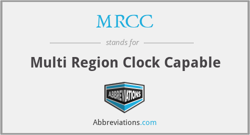 MRCC - Multi Region Clock Capable