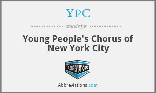 YPC - Young People's Chorus of New York City