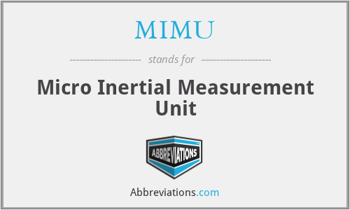 MIMU - Micro Inertial Measurement Unit