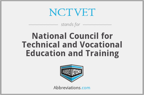NCTVET - National Council for Technical and Vocational Education and Training