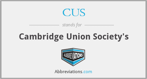 CUS - Cambridge Union Society's