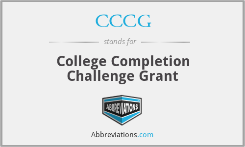 CCCG - College Completion Challenge Grant