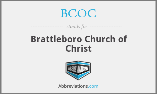 BCOC - Brattleboro Church of Christ