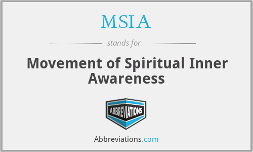 MSIA - Movement of Spiritual Inner Awareness