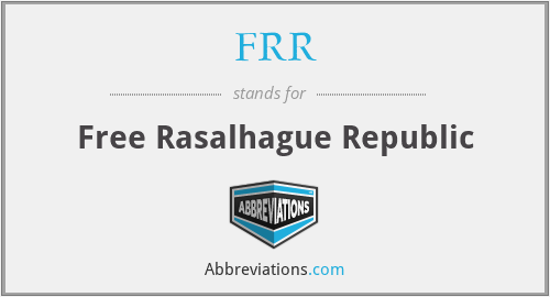 FRR - Free Rasalhague Republic