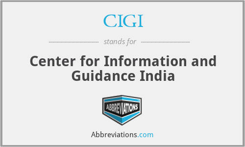 CIGI - Center for Information and Guidance India
