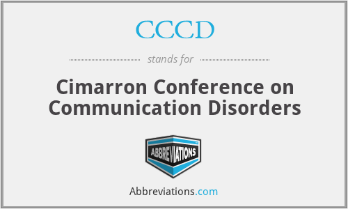 CCCD - Cimarron Conference on Communication Disorders