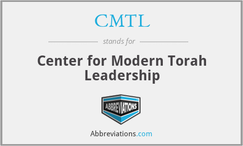 CMTL - Center for Modern Torah Leadership