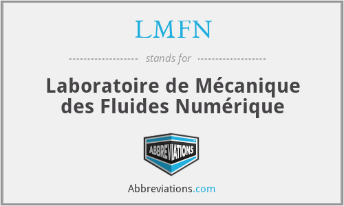 LMFN - Laboratoire de Mécanique des Fluides Numérique