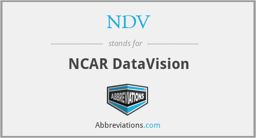 NDV - NCAR DataVision