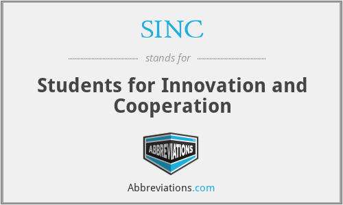 SINC - Students for Innovation and Cooperation