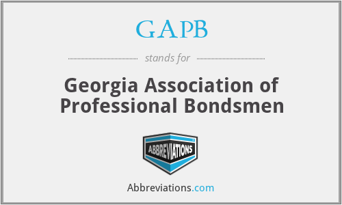 GAPB - Georgia Association of Professional Bondsmen