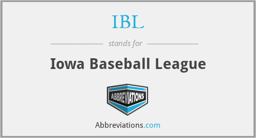 IBL - Iowa Baseball League