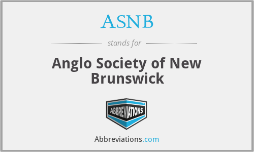 ASNB - Anglo Society of New Brunswick