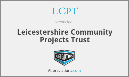 LCPT - Leicestershire Community Projects Trust