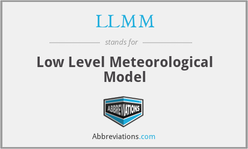 LLMM - Low Level Meteorological Model