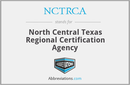 NCTRCA - North Central Texas Regional Certification Agency