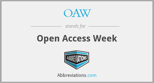 OAW - Open Access Week