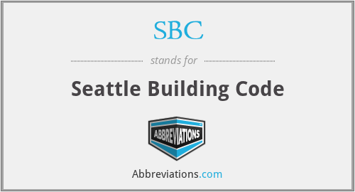 SBC - Seattle Building Code