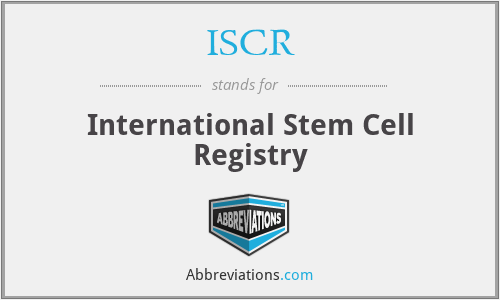 ISCR - International Stem Cell Registry