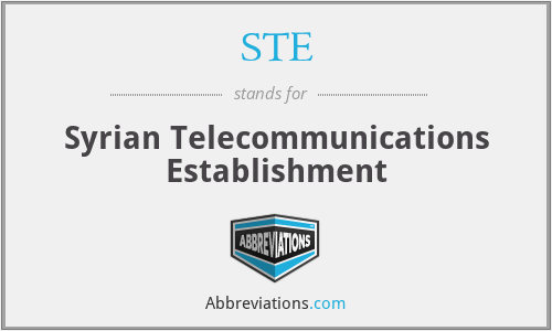 STE - Syrian Telecommunications Establishment