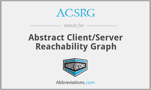 ACSRG - Abstract Client/Server Reachability Graph