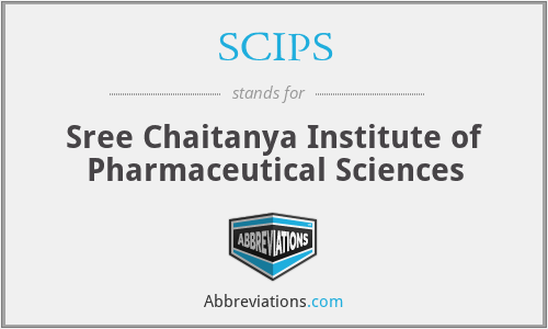SCIPS - Sree Chaitanya Institute of Pharmaceutical Sciences