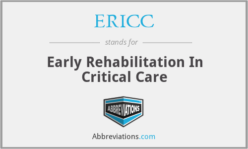 ERICC - Early Rehabilitation In Critical Care