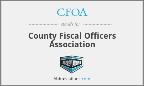 CFOA - County Fiscal Officers Association