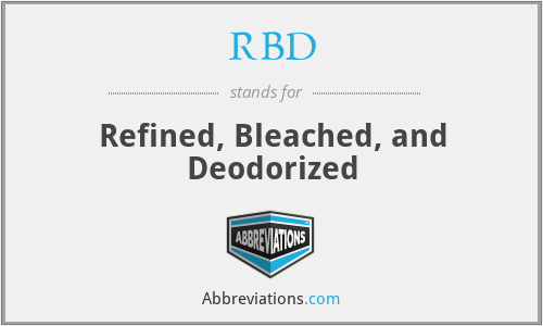 RBD - Refined, Bleached, and Deodorized