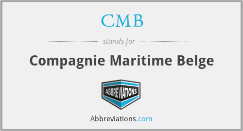 CMB - Compagnie Maritime Belge