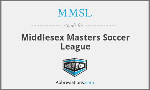 MMSL - Middlesex Masters Soccer League