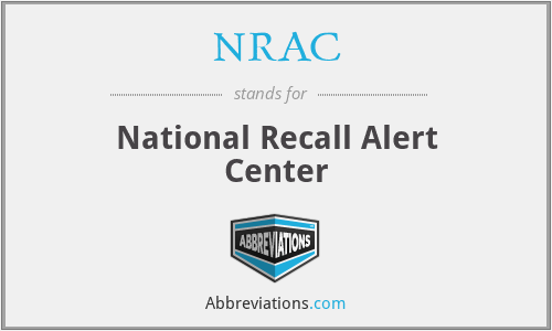 NRAC - National Recall Alert Center