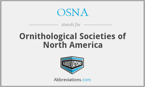 OSNA - Ornithological Societies of North America