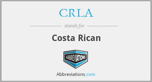 CRLA - Costa Rican