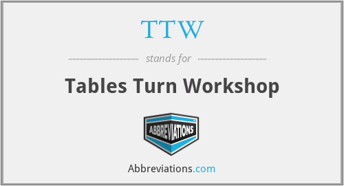 TTW - Tables Turn Workshop