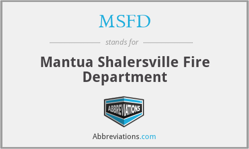 MSFD - Mantua Shalersville Fire Department