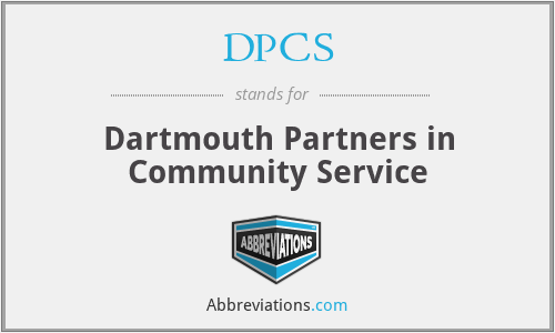 DPCS - Dartmouth Partners in Community Service