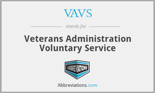 VAVS - Veterans Administration Voluntary Service