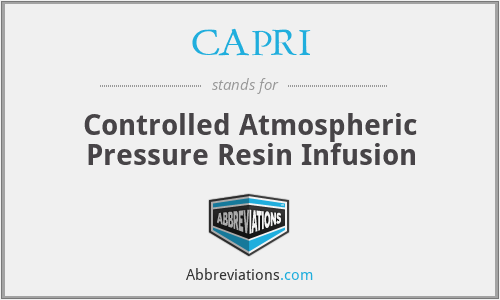 CAPRI - Controlled Atmospheric Pressure Resin Infusion