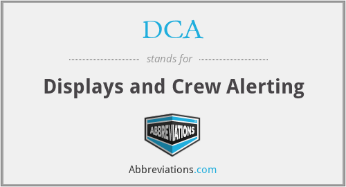 DCA - Displays and Crew Alerting