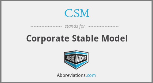 CSM - Corporate Stable Model