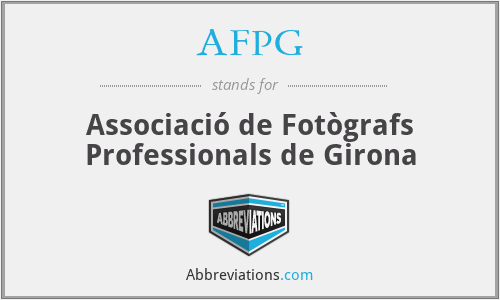 AFPG - Associació de Fotògrafs Professionals de Girona