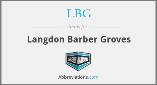 LBG - Langdon Barber Groves