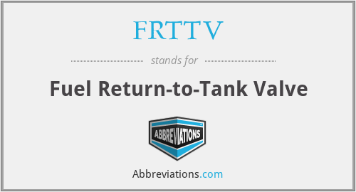 FRTTV - Fuel Return-to-Tank Valve