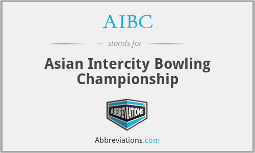 AIBC - Asian Intercity Bowling Championship