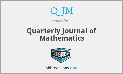 QJM - Quarterly Journal of Mathematics